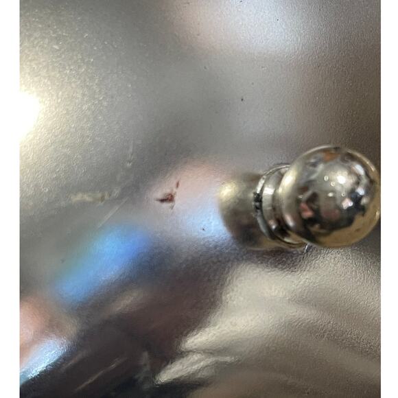 Vintage Queen Anne Silver Plated Footed Oval Serving Basket Moveable Handle NEW - Picture 13 of 13